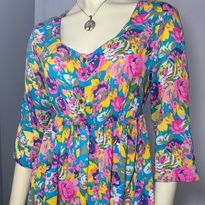 FREE PEOPLE Women’s Floral Button Dress